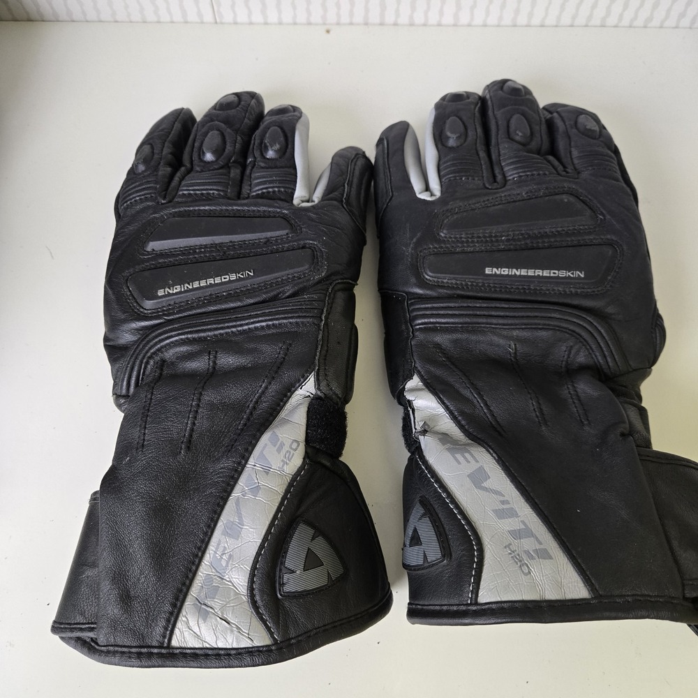 REV'IT! Element 2 H2O Riding Biker Gloves Men's XL  Black.  Flaws! Read!